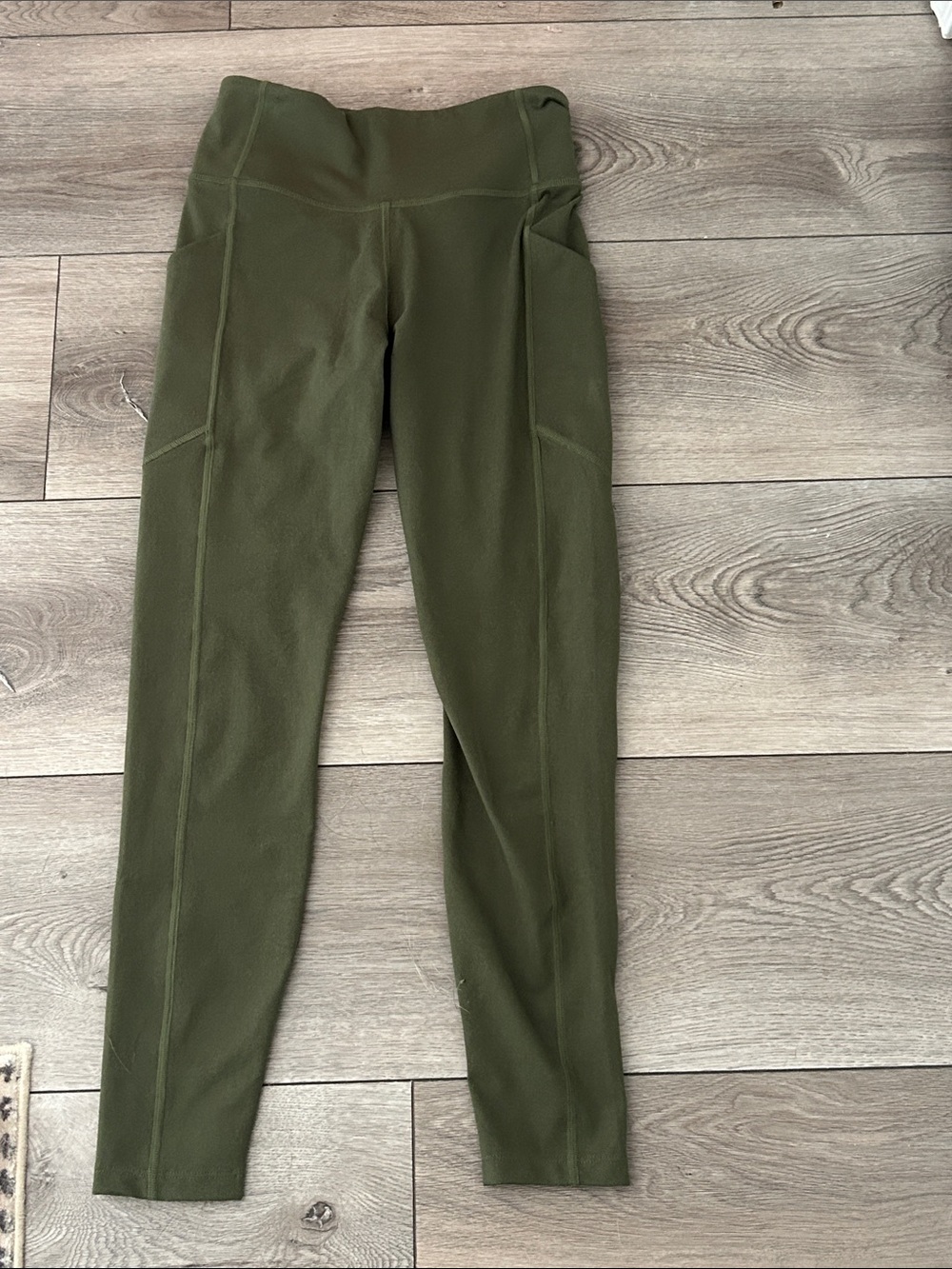 Figs Olive Green High-Rise Performance Leggings